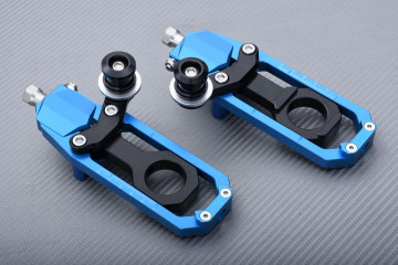 Par de tendores de cadena de aluminum con soporte diabolos YAMAHA YZF R1 2007 - 2014