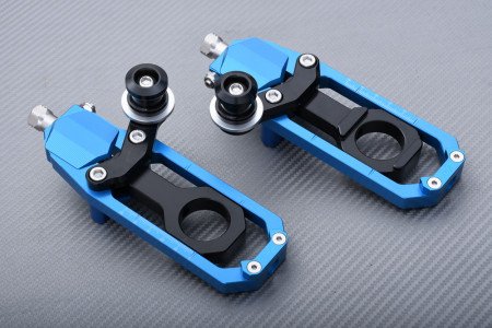 Par de tendores de cadena de aluminum con soporte diabolos YAMAHA YZF R1 2007 - 2014