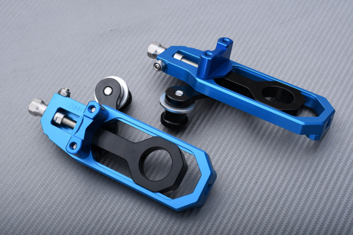 Par de tendores de cadena de aluminum con soporte diabolos YAMAHA YZF R1 2007 - 2014 Par de tendores de cadena de aluminum con soporte diabolos YAMAHA YZF R1 2007 - 2014