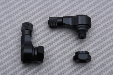 Paar Abgewinkelte Ventilkappen aus eloxiertem Aluminium 8.3 MM - DESIGN 2 Paar Abgewinkelte Ventilkappen aus eloxiertem Aluminium 8.3 MM - DESIGN 2