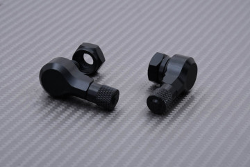 Paar Abgewinkelte Ventilkappen aus eloxiertem Aluminium 8.3 MM - DESIGN 2 Paar Abgewinkelte Ventilkappen aus eloxiertem Aluminium 8.3 MM - DESIGN 2