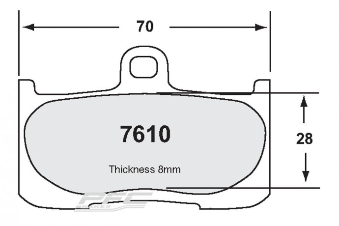 Set of Front PFC carbon brake pads Competition Set of Front PFC carbon brake pads Competition