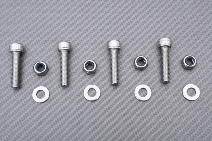 Obturateurs platines repose-pieds passager aluminium YAMAHA YZF R6 / R7 2017 - 2022