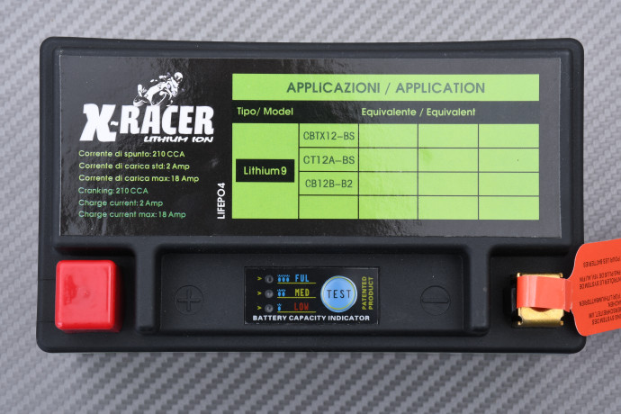 Batería de litio X Racer Lithium9