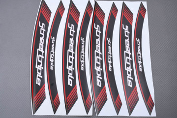 Liserets Intérieur de jantes - Modèle siglé ' STREET TRIPLE '