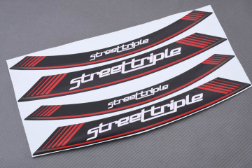 Liserets Intérieur de jantes - Modèle siglé ' STREET TRIPLE ' Liserets Intérieur de jantes - Modèle siglé ' STREET TRIPLE '