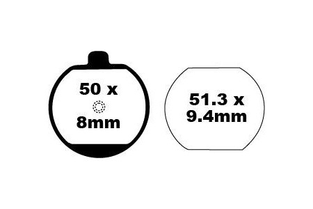 Jeu de plaquettes de frein EBC FA073 Utilisation Route