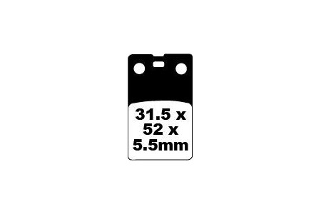 Jeu de plaquettes de frein EBC FA099 Utilisation Route
