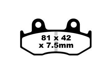 Coppia pastiglie freno EBC FA092TT Utilizzo strada