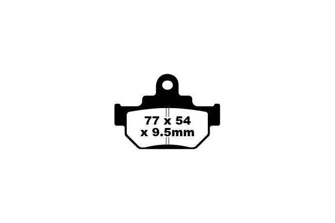 Coppia pastiglie freno EBC FA106/2TT Utilizzo strada