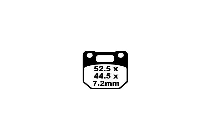 Jeu de plaquettes de frein EBC FA110 Utilisation Route