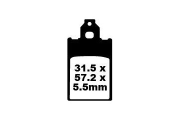 Jeu de plaquettes de frein EBC FA116 Utilisation Route