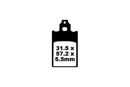 Jeu de plaquettes de frein EBC FA116 Utilisation Route