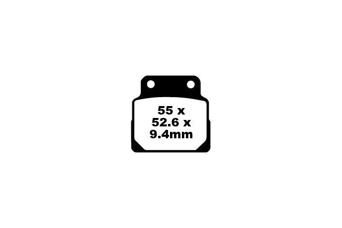 Jeu de plaquettes de frein EBC FA122 Utilisation Route Jeu de plaquettes de frein EBC FA122 Utilisation Route