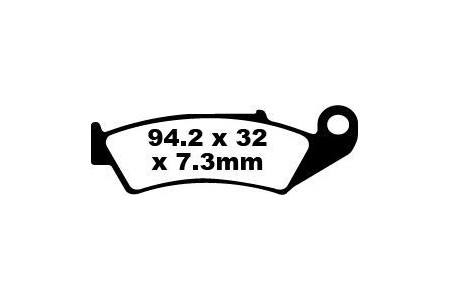 Jeu de plaquettes de frein EBC FA125TT Utilisation Route