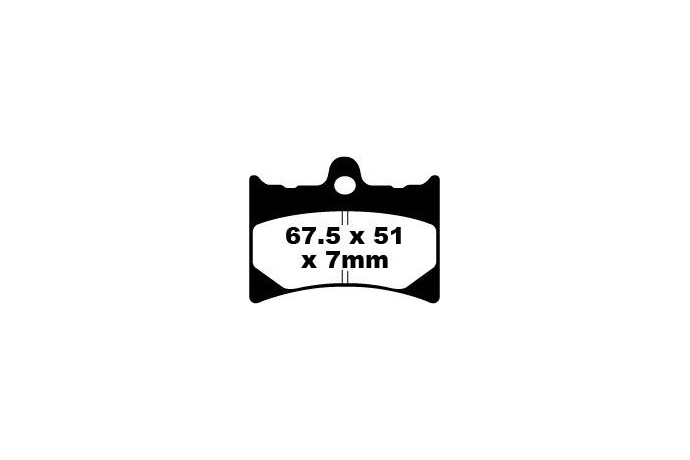 Set of EBC brake pads Road use FA126HH FA126TT