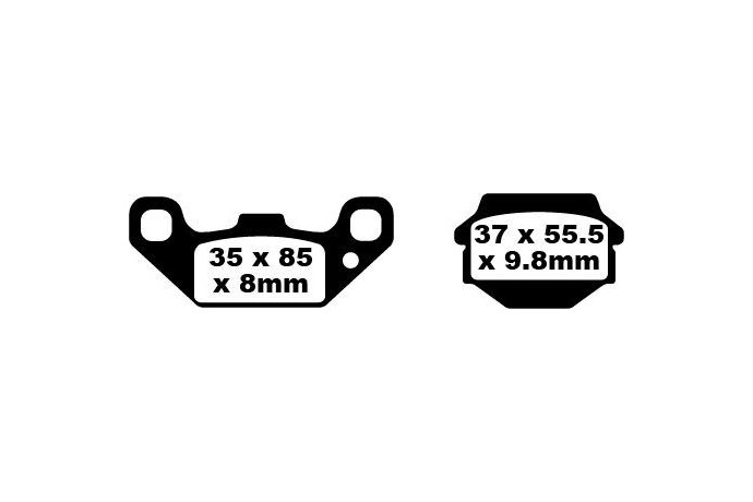 Jeu de plaquettes de frein EBC FA128TT Utilisation Route Jeu de plaquettes de frein EBC FA128TT Utilisation Route