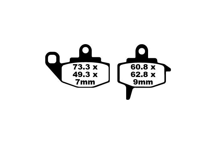 Jeu de plaquettes de frein EBC Performance FA130R Utilisation Intensive Jeu de plaquettes de frein EBC Performance FA130R Utilisation Intensive