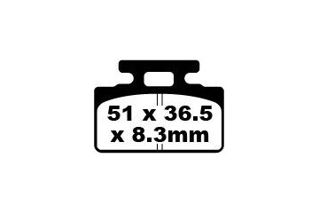 Jeu de plaquettes de frein EBC FA151 Utilisation Route