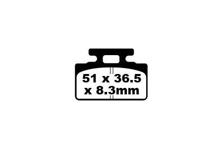 Jeu de plaquettes de frein EBC FA151 Utilisation Route