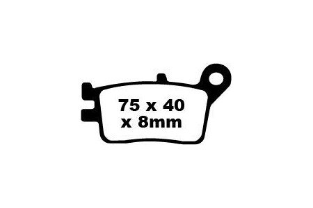 Jeu de plaquettes de frein EBC FA153 Utilisation Route
