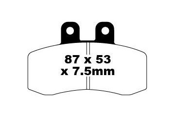 Jeu de plaquettes de frein EBC FA177 Utilisation Route