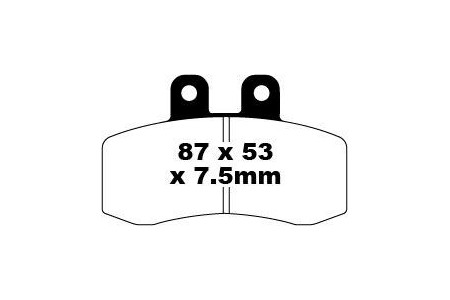 Jeu de plaquettes de frein EBC FA177 Utilisation Route