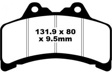 Jeu de plaquettes de frein EBC FA191 Utilisation Route