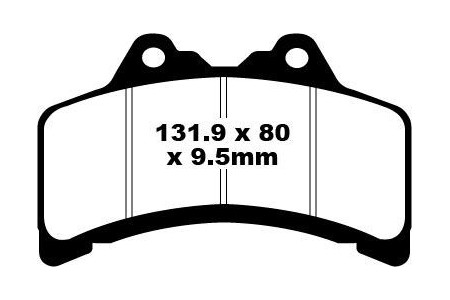 Jeu de plaquettes de frein EBC FA191 Utilisation Route