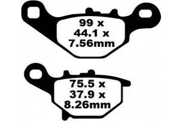Jeu de plaquettes de frein EBC FA230TT Utilisation Route