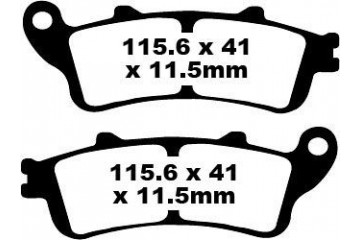 Jeu de plaquettes de frein EBC FA261/2V Utilisation Route