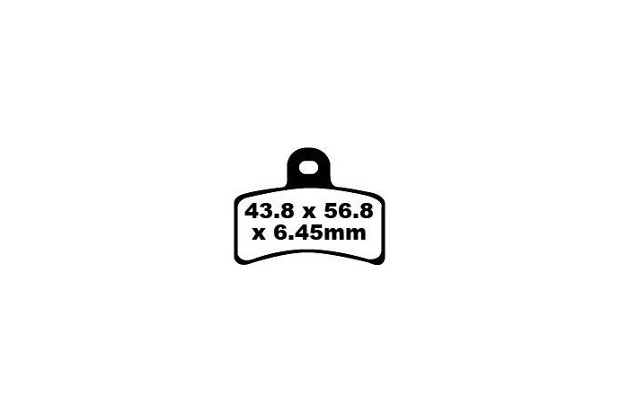Jeu de plaquettes de frein EBC FA291 Utilisation Route