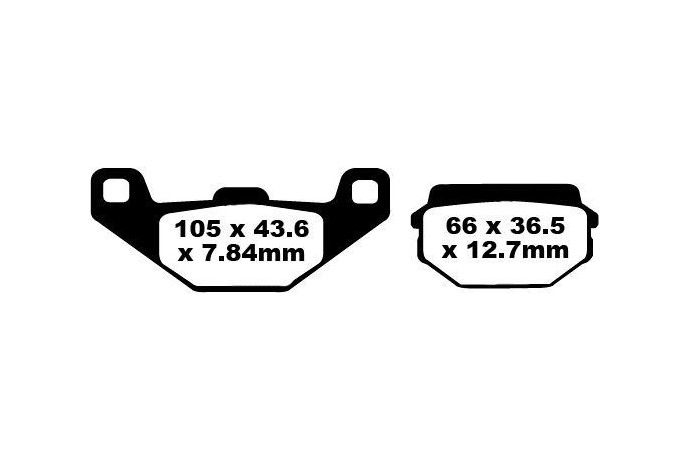 Coppia pastiglie freno EBC FA297 Utilizzo strada Coppia pastiglie freno EBC FA297 Utilizzo strada