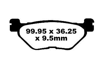 Set of EBC brake pads City and Road use SFAC319