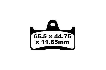 Set of EBC brake pads Road use FA344TT