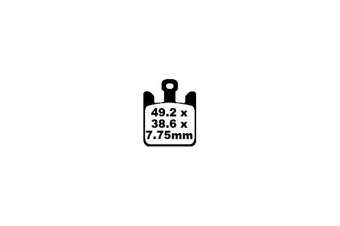 Jeu de plaquettes de frein EBC FA369/4HH EPFA369/4HH Utilisation Route Jeu de plaquettes de frein EBC FA369/4HH EPFA369/4HH Utilisation Route