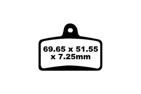 Set of EBC brake pads Road use FA399