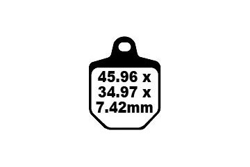 Jeu de plaquettes de frein EBC FA433/4HH FA433/4 EPFA433/4HH Utilisation Route