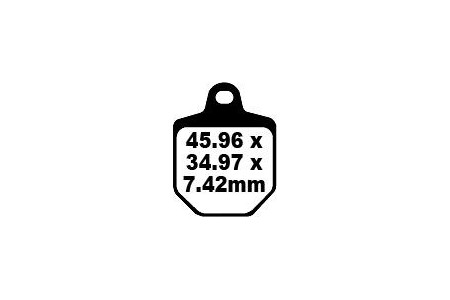 Jeu de plaquettes de frein EBC FA433/4HH FA433/4 EPFA433/4HH Utilisation Route