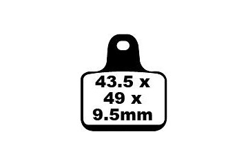 Jeu de plaquettes de frein EBC FA435/4HH EPFA435/4HH Utilisation Route
