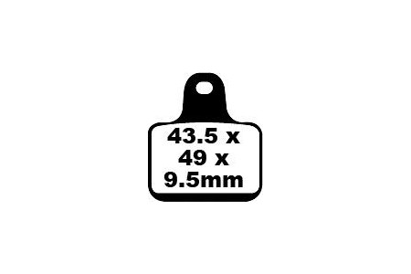 Jeu de plaquettes de frein EBC FA435/4HH EPFA435/4HH Utilisation Route