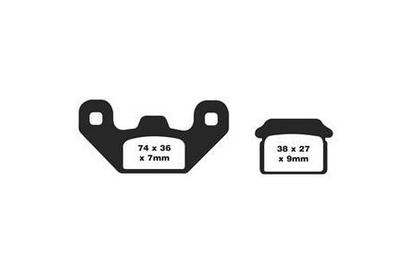 Jeu de plaquettes de frein EBC FA480 Utilisation Route