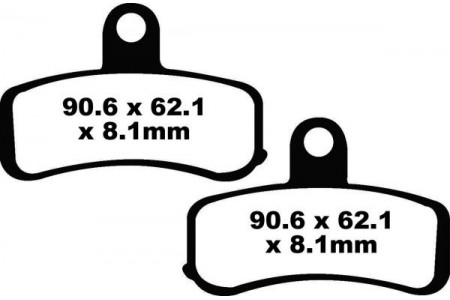 Jeu de plaquettes de frein EBC FA457HH FA457V Utilisation Route