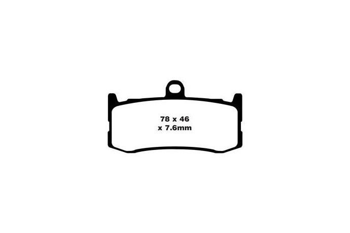 Jeu de plaquettes de frein EBC FA491HH EPFA491HH Utilisation Route