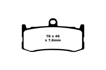 Jeu de plaquettes de frein EBC FA491HH EPFA491HH Utilisation Route