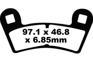 Juego de pastillas de freno EBC FA456TT Uso en carretera