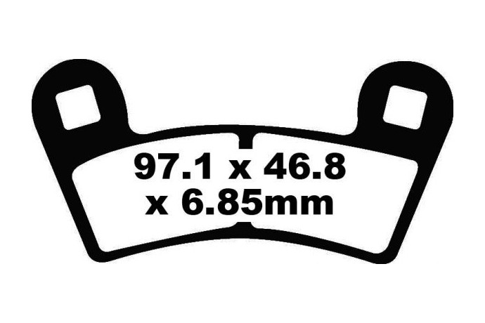 Jeu de plaquettes de frein EBC FA456TT Utilisation Route Jeu de plaquettes de frein EBC FA456TT Utilisation Route