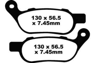 Jeu de plaquettes de frein EBC FA458HH FA458V Utilisation Route