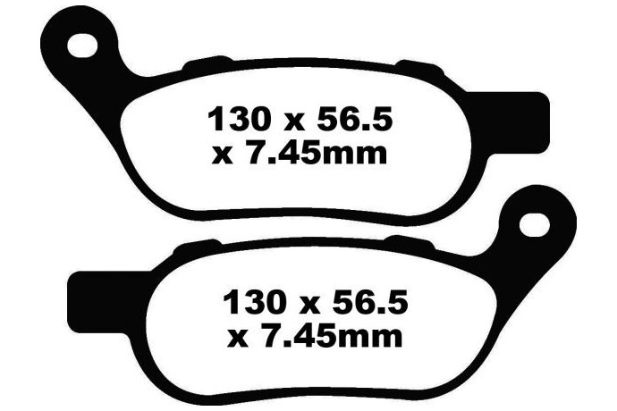 Jeu de plaquettes de frein EBC FA458HH FA458V Utilisation Route Jeu de plaquettes de frein EBC FA458HH FA458V Utilisation Route