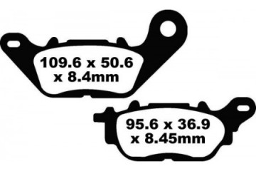 Set of EBC brake pads Road use FA464